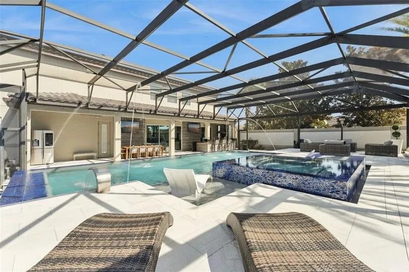 Screened pool and lanai